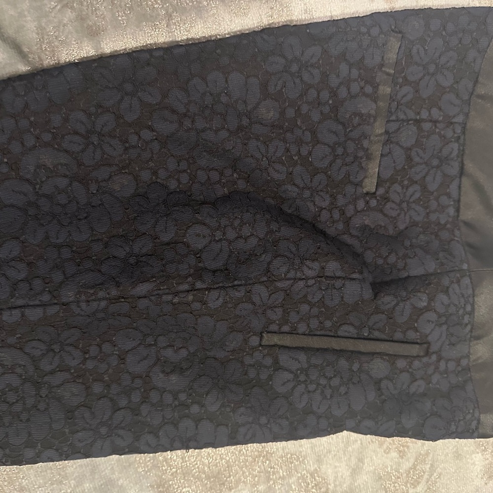 Floral Black Lace Skirt